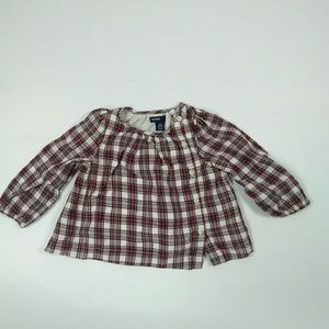 Baby Gap plaid shirt.Size 18-24 months